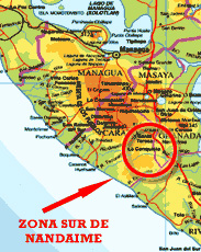 zona sur de Nandaime