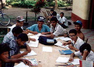 Grupo de estudiantes de Nandaime